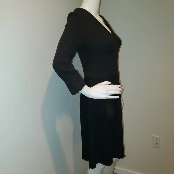 Ganni Fulton Black Pleated Dress S - Picture 5 of 6